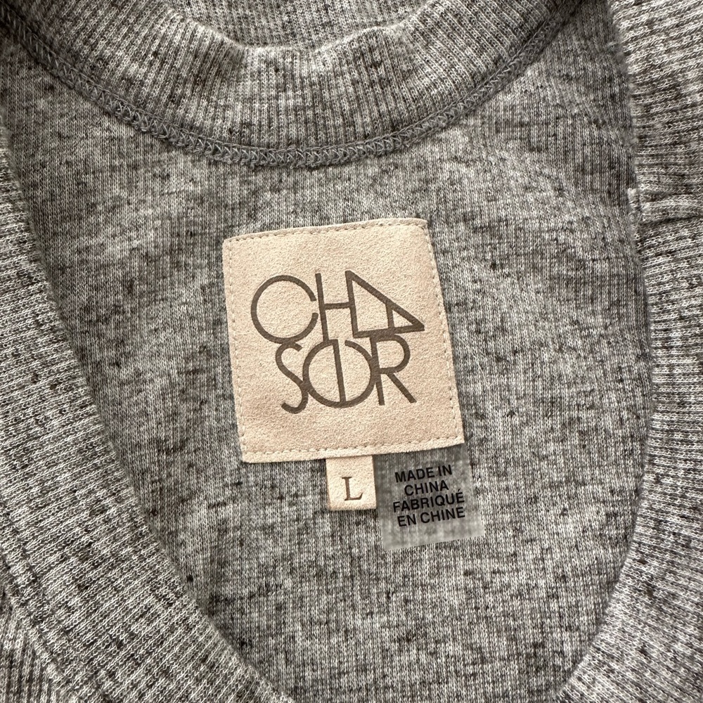 Chaser Ribbed Grey Racer Tank - Picture 5 of 6